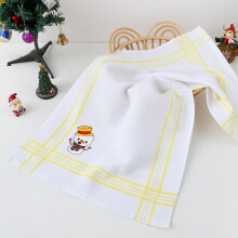 Serviettes brodées de Noël – Décoration festive pour la cuisine et la salle de bain, torchons absorbants en polyester pour la vaisselle et les