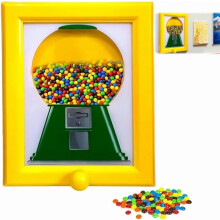 Cadre photo distributeur de bonbons avec motif de distributeur de chewing-gums