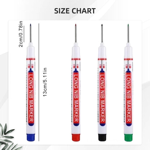 Deep Hole Marker Pen for Carpentry 20mm Nose Nib 2