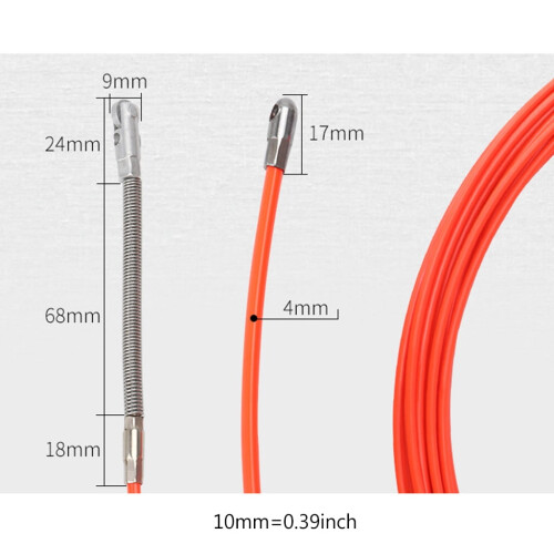 Upgraded Fish Tape Wire Puller Through Wall Wire Threader Electrician Threading Device Wire Cable Running Puller Lead 2