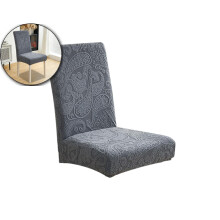 Esszimmerstuhlüberzug aus Jacquard, dehnbar, waschbar