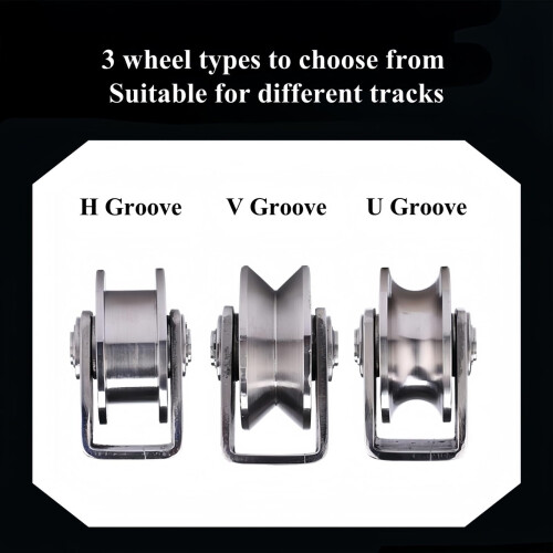 Τροχαλία V-Groove από ανοξείδωτο ατσάλι 2 τεμάχια 2