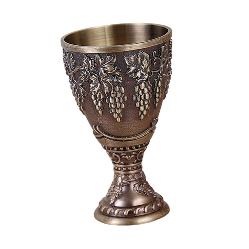 Classical Alloy Stemwares Cup With Smooth Finishes-bronze 1