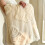 Plaid jacquard papillon beige 150 x 100 cm 4