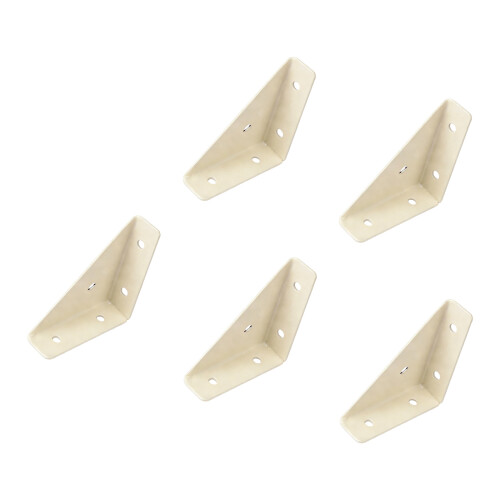 Corrosion Resistant Three Sided Metal Brace Bracket-Beige