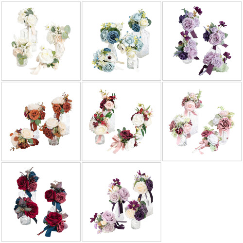 Pack of 4 Delicate Artificial Bridals Bouquets Suitable for-7 1