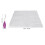 Hook and Loop Rug Kit 50x50cm with Latch Hook Tool Purple Rubber Handle Crafts 2
