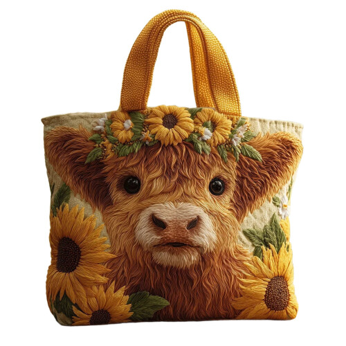 Bolsa de ombro feminina em lona estampada, 40 x 34 cm (15,74 x 13,38 polegadas). 1