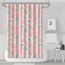 Pink Speech Bubble Shower Curtain 72x72 in, Waterproof