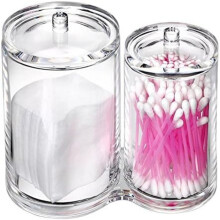 Clear Acrylic Apothecary Jar with Weighted Lid