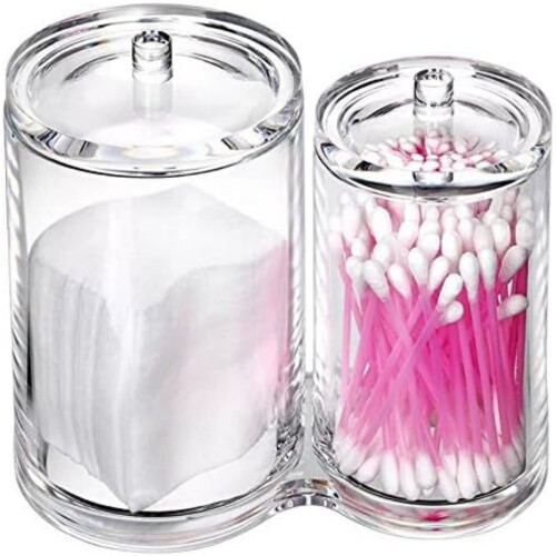 Clear Acrylic Apothecary Jar with Weighted Lid