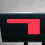 Rød akryl postkasseflagg erstatning 15x7cm 4