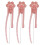 Spatule créative en forme de chocolat pour perles en-3 Rose 1