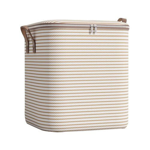 Houndstooth Folding Storage Bag – Non-Woven, Reinforced
