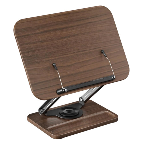 Adjustable Bookstand for Study and Cooking 360 Smooth Rotation
