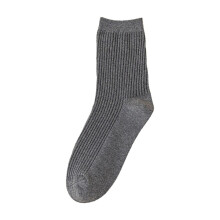 Șosete unisex de culoare solidă, șosete simple tricotate la gleznă pentru bărbați și femei, gri închis
