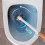 Scopa per WC a manico lungo con testina rotonda e ventilata 5