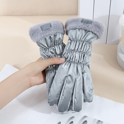Women's Waterproof Windproof Touchscreen Gloves, Velvet 1