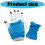 2 Pairs Breathable Nylon Fishnet Fingerless Gloves-Deep Blue os 4