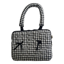Laptoptas van stof met strikdesign voor tablets van 13 inch