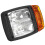 Left&Right Excavator for JCB Front LED Headlight Turn SignalLamp Indicator WorkLight Tractor Telehandler Loader Forklift 5