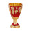 Stylish Metallic Wine Goblet Drink Cup Ideal For-Red 1 1
