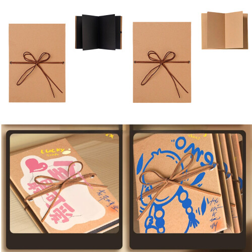 Decorative Paper Memory Book Ideal For Couples Parent-Black S 1
