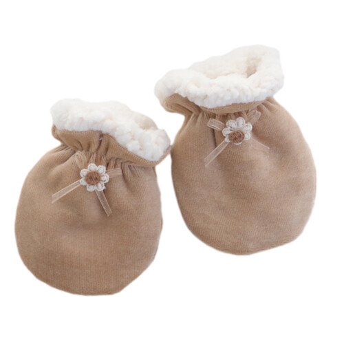 Luvas de inverno para bebês, macias e de lã, com dedos inteiros e quentinhas.