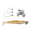 Sinker Fishing Jig Head Bullet Weights Soft Lure Group Hook NEW Aggred 5