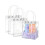 Sacolas de presente transparentes e impermeáveis em PVC com alças (15 cm x 16 cm x 1