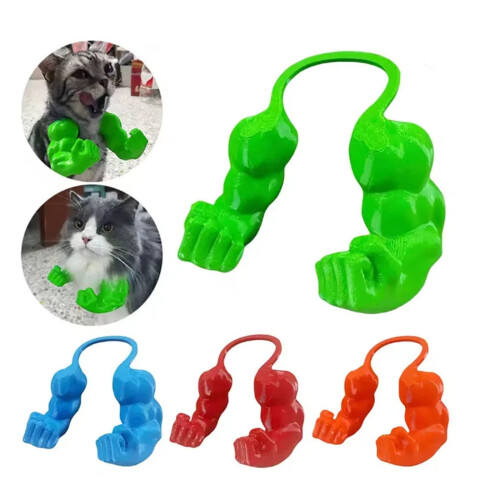 1pc γάτα μυϊκή μπράτσο κατοικίδιο λαιμός 3D εκτύπωση γάτα αστείο μπράτσο 1