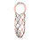 Convenient Portable Nylon String Woven Water Bottle Holder-Pink 1