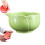 Handmade Garlic Grater Bowl, Efficient Foliage-Green 2 1