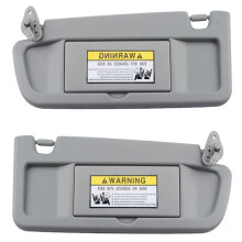 Par de viseras parasol grises transparentes compatibles con Honda Civic 2006-2011. Reemplaza #