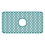 Protetor de pia de silicone verde 25x13 polegadas com ralo central 1