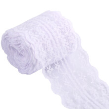 4cm Width Water Soluble Lace for Clothing Home Decoration-White