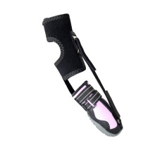 No Knuckling Boot Brace for Dog Dragging Paws-L black pinks