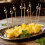 Disposable electroplated skewers fruit forks cocktail picks 6