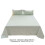Ensemble de draps en coton lavé vert clair 3 pièces 3