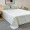 Ensemble de draps en coton lavé vert clair 3 pièces 4