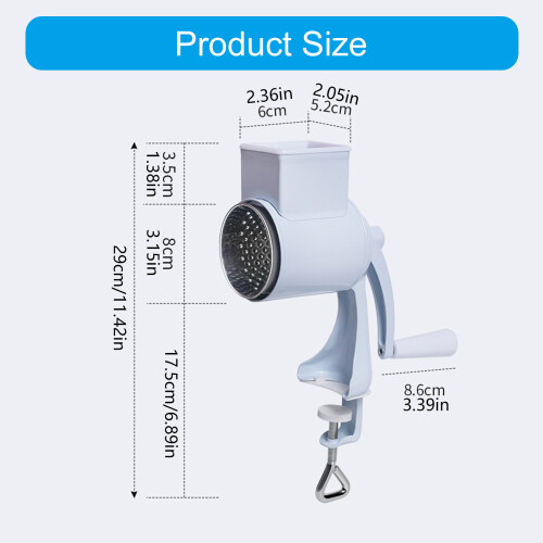 Manual Cheese Processing Tool With Replaceable-light blue 2