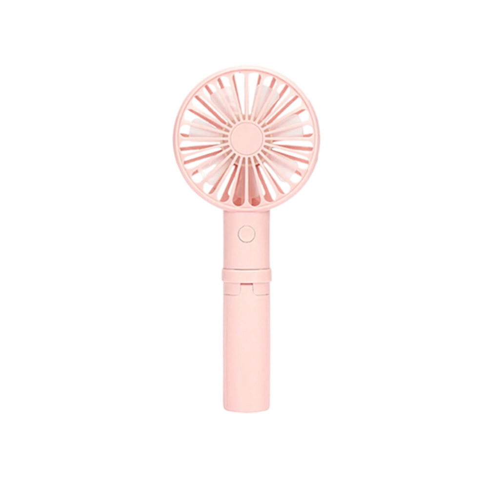 Portable Handheld Fan Pink Â 3-Speed Usb Rechargeable 9058772193551