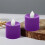 Confezione da 12 candele elettroniche a LED, luce calda, viola 5