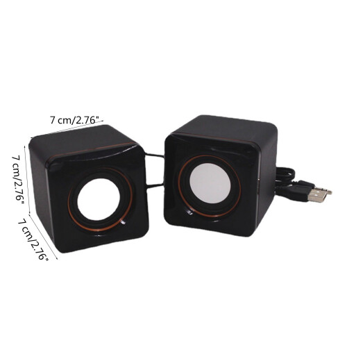 101Z Mini USB computerluidsprekerset, kleine muziekluidspreker, externe luidspreker voor desktopcomputer, notebook en entertainment 2