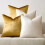 Βελούδινα Μαξιλαροθήκες Ivory Gold Σετ 4 τεμαχίων 18x18 ιντσών 1