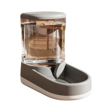Distributeur automatique de nourriture et d'eau pour chats et chiens - Grande capacité (Gris | Distributeur d'eau)