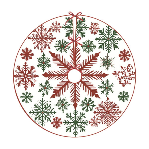 Vianočná sukňa na stromček 60 cm, polyester, prateľná 1
