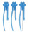 Ensemble de cuillères à perles en plastique acide-3 Bleu 1