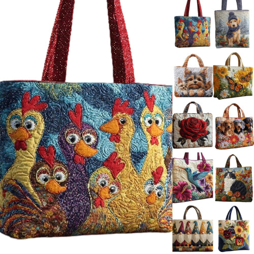 Χαριτωμένη τσάντα Tote με animal print και εσωτερική τσέπη – Μεγάλη, ελαφριά τσάντα ώμου