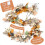 6ft Fall Garland with Warm White Lights, Maple Leaves, 3